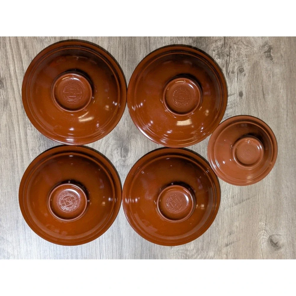 Mezze & Appetizer‎ Melamine Bowls Set of 5 Abstract Brown Cream Saudi Arabia